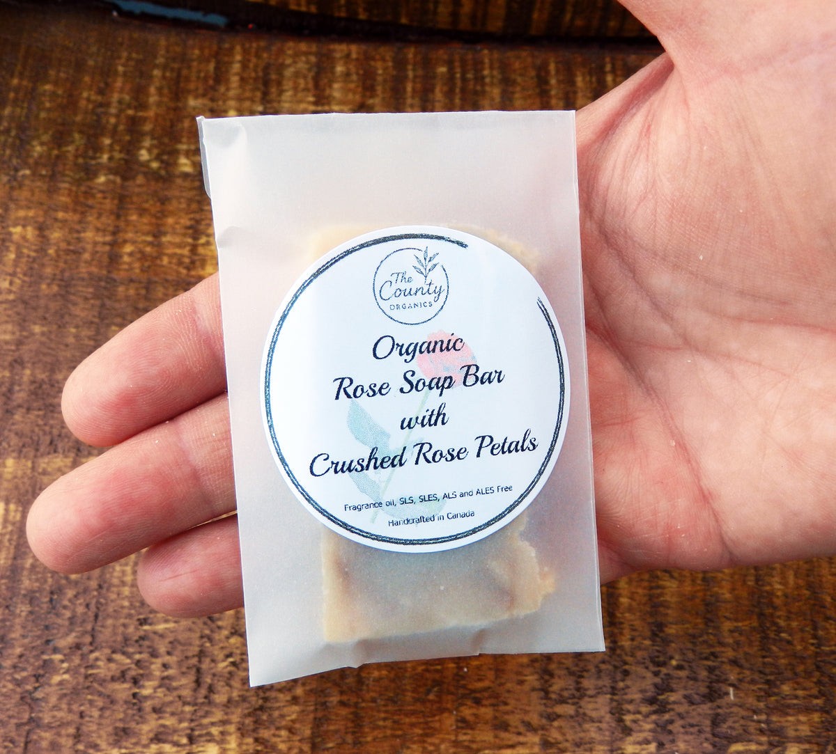 Rose Garden - Organic Rose Artisan Guest Soap Bar