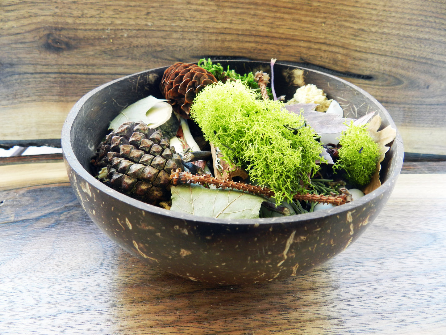 Raw Nature Potpourri in Coconut Shell - Beard n Moustache