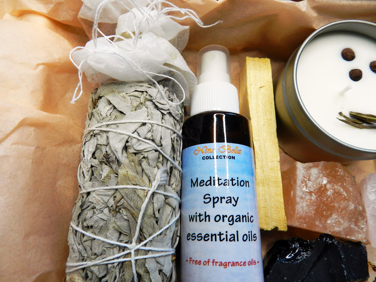 Coffret cadeau de méditation « You Need All Healing Crystals and Stones »