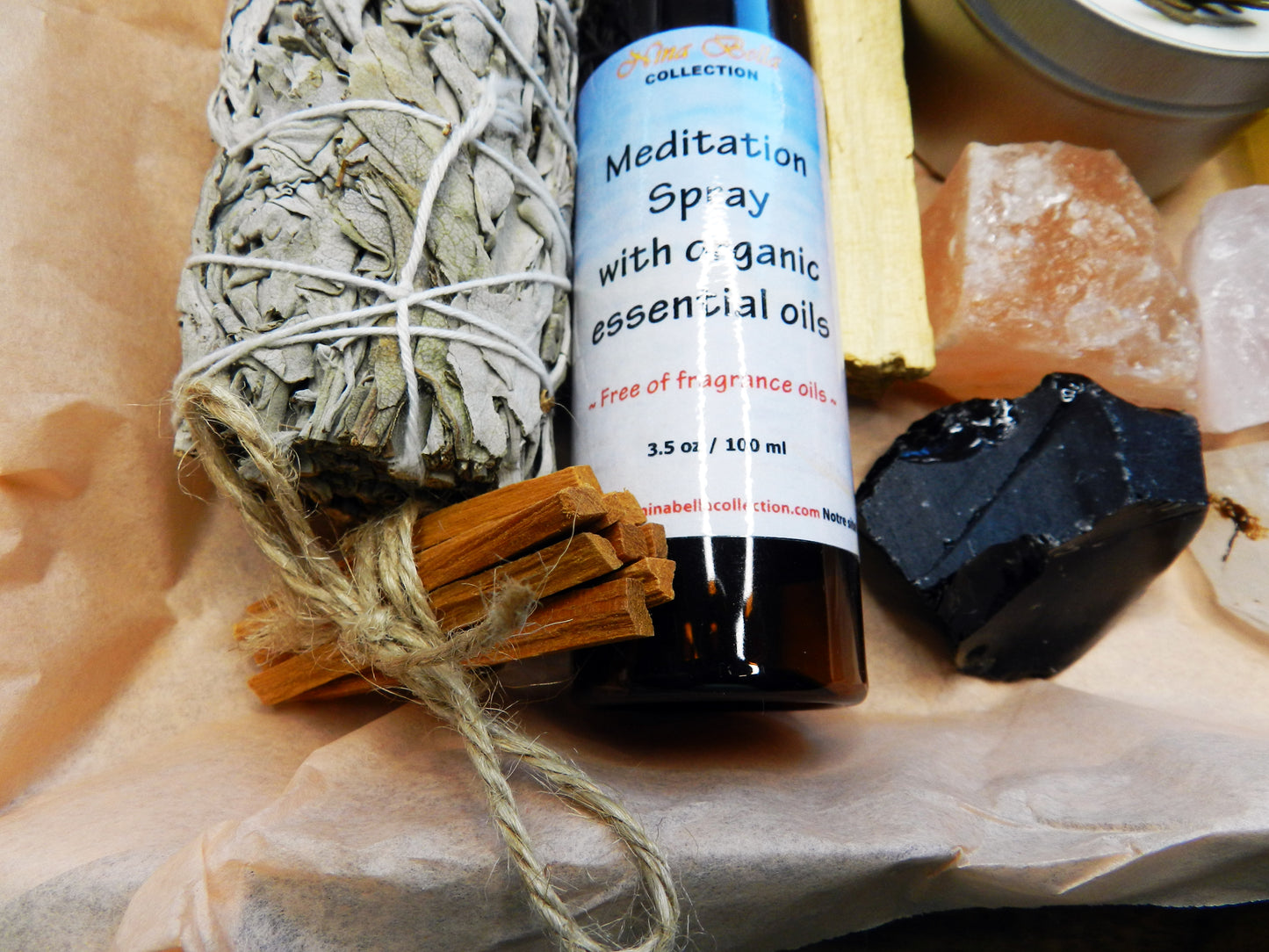 Coffret cadeau de méditation « You Need All Healing Crystals and Stones »
