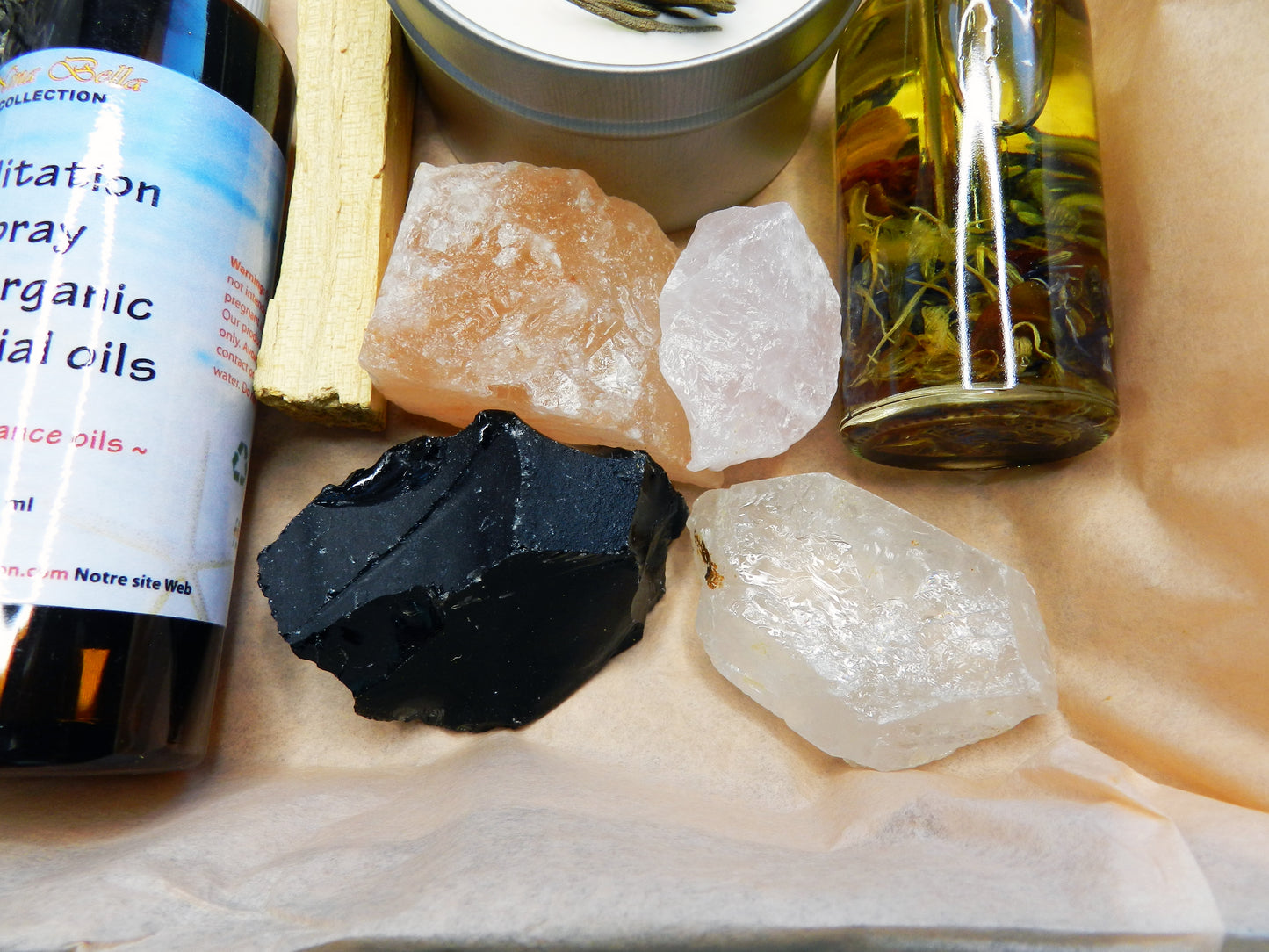 Coffret cadeau de méditation « You Need All Healing Crystals and Stones »