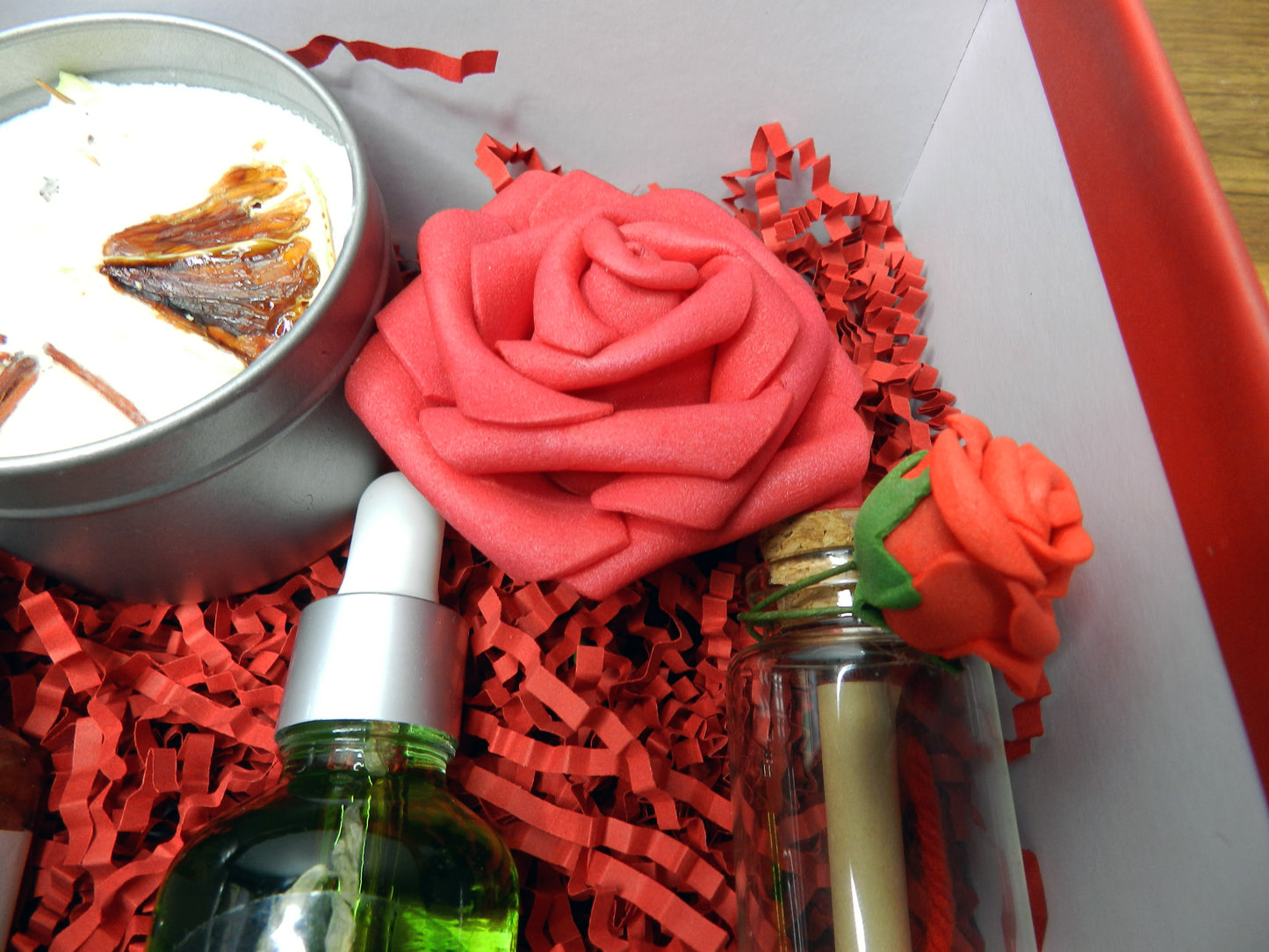 Valentine’s Day Organic Gift Set – “Spoil Me” Self-Care Organic Bath Soak, Body Oil & Candle - Nina Bella Collection