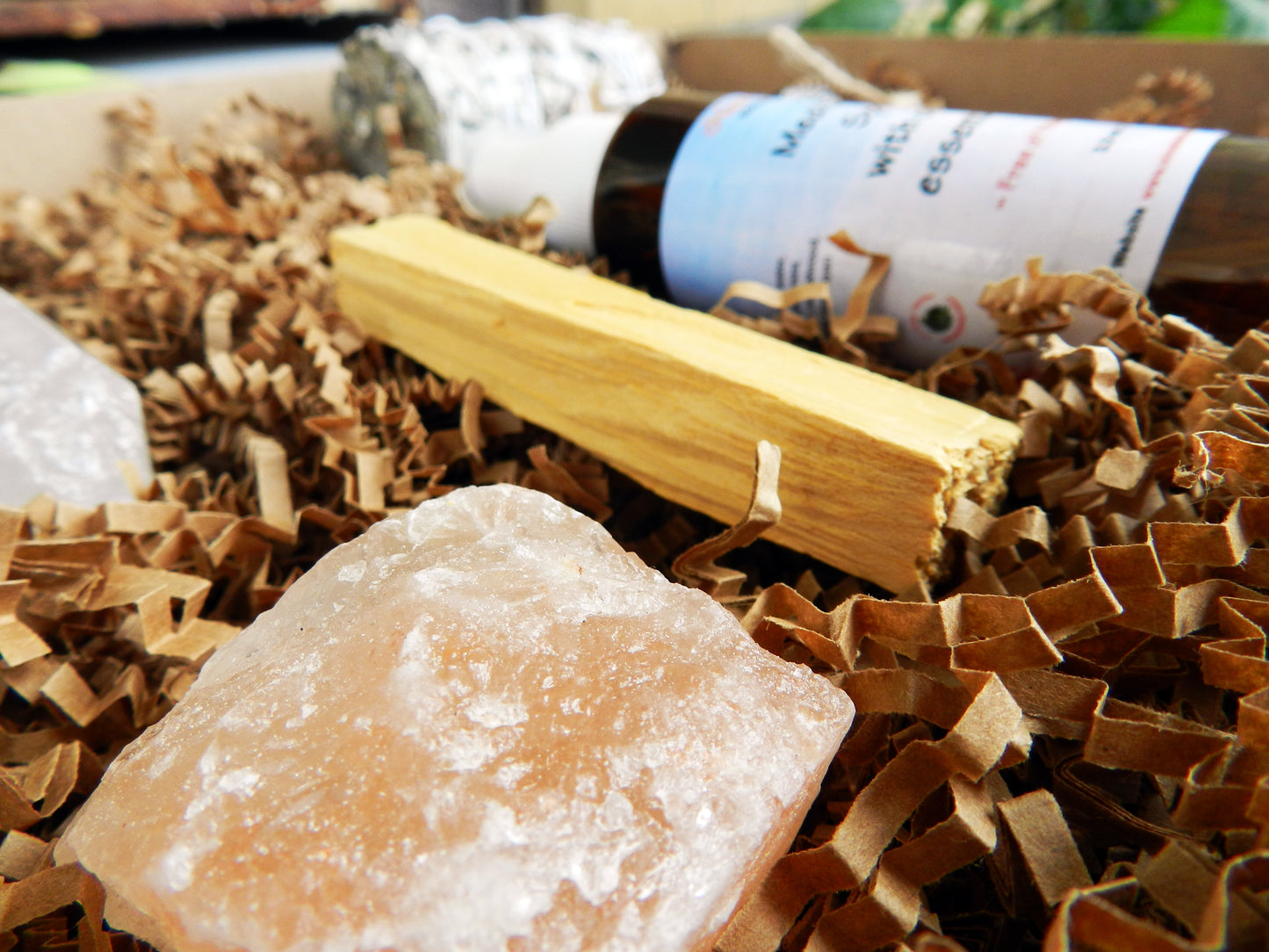 Set de regalo de meditación con cristales y piedras curativas