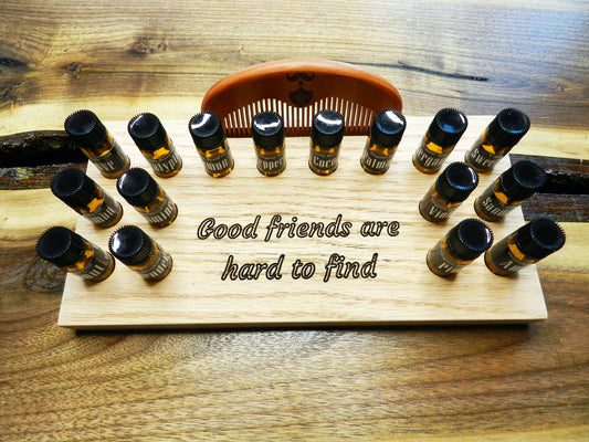 Set de muestra de 16 aceites orgánicos para barba personalizados para hombre