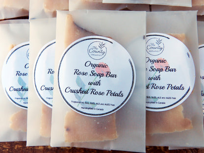 Rose Garden - Organic Rose Artisan Guest Soap Bar