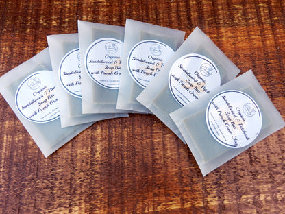 Woodland Reserve - Organic Sandalwood & Patchouli with Green French Clay Artisan Guest Soap Bar