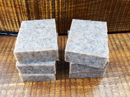 Blushed Citrus Veil - Gentle Botanical Polish Apricot Shell Scrub Bar