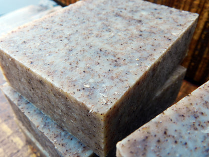 Blushed Citrus Veil - Gentle Botanical Polish Apricot Shell Scrub Bar