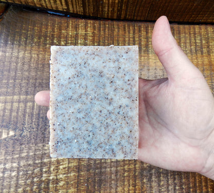 Blushed Citrus Veil - Gentle Botanical Polish Apricot Shell Scrub Bar