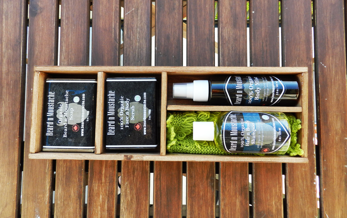 Coffret de soins bio pour homme