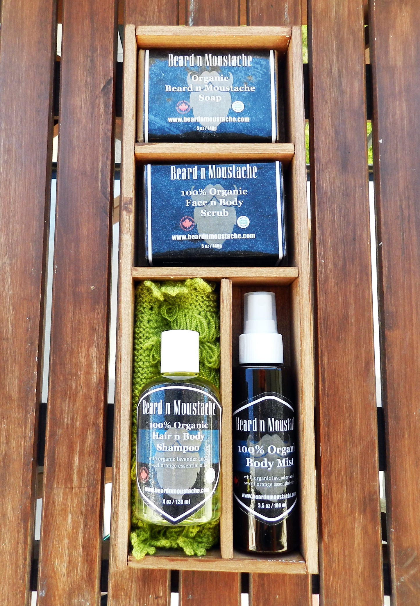 Coffret de soins bio pour homme