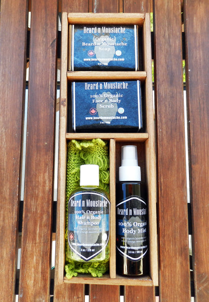Coffret de soins bio pour homme