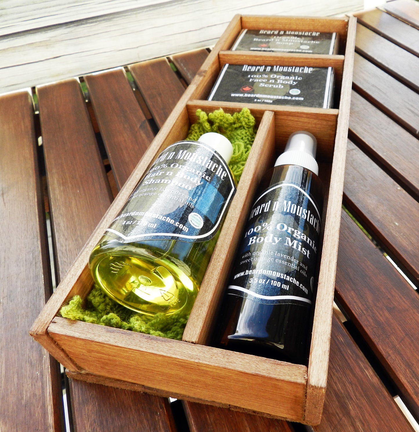 Coffret de soins bio pour homme