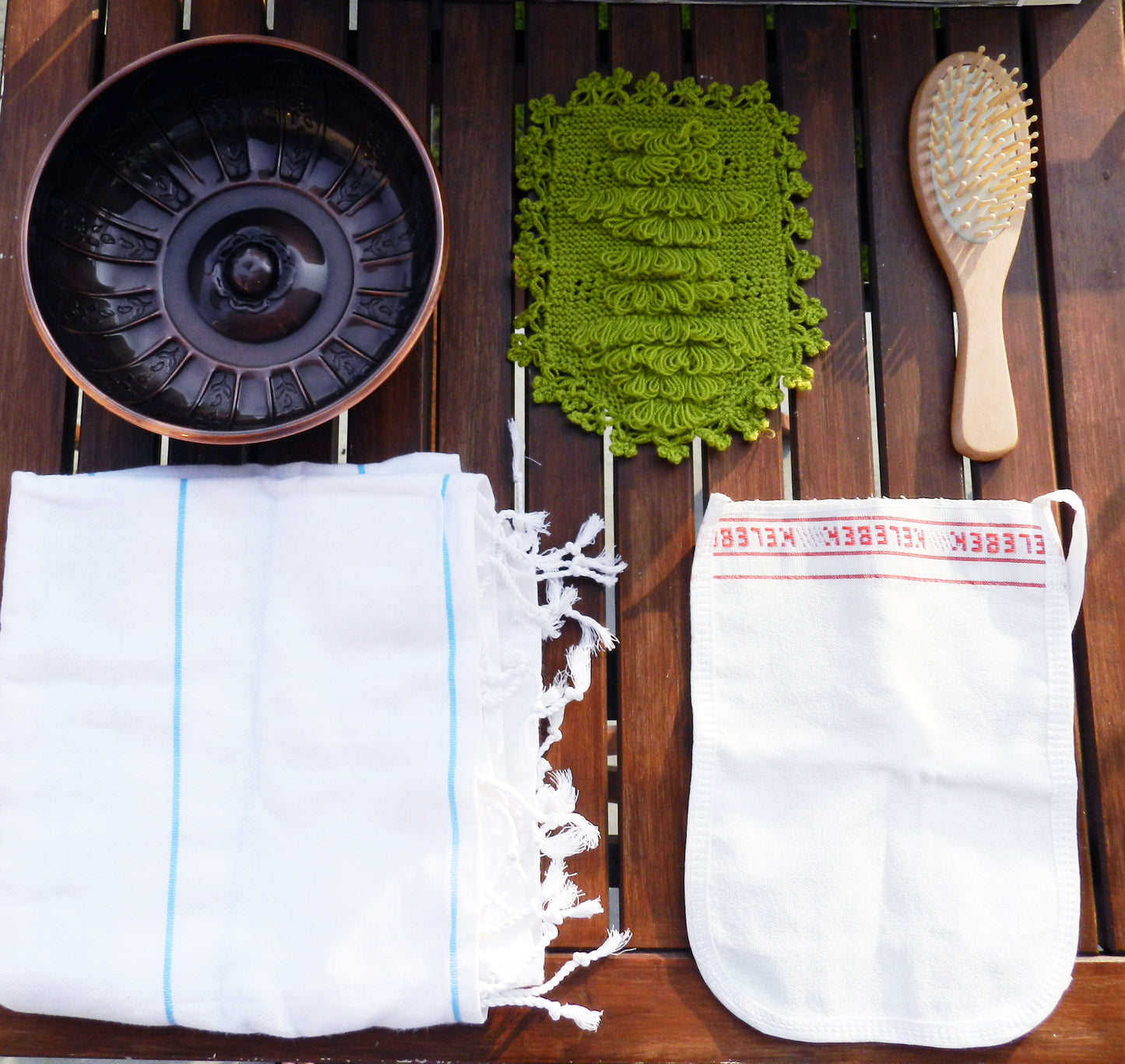 Ensemble de hammam biologique authentique fait main