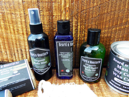 Coffret de soins bio pour homme