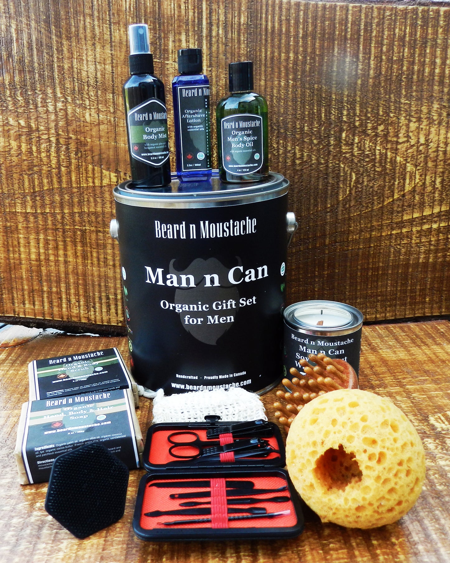Coffret de soins bio pour homme