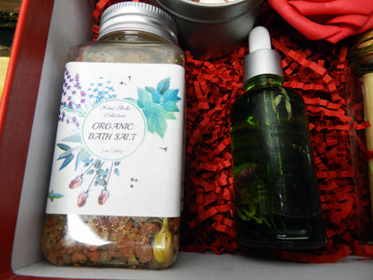 Set de regalo orgánico artesanal "Mímame" para San Valentín