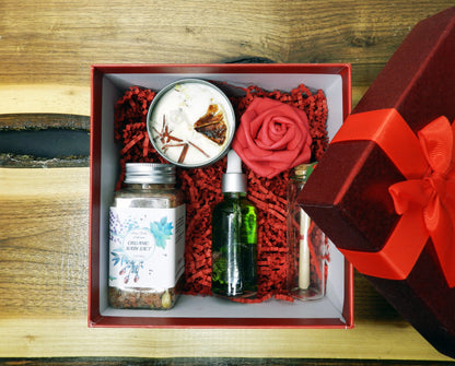 Set de regalo orgánico artesanal "Mímame" para San Valentín