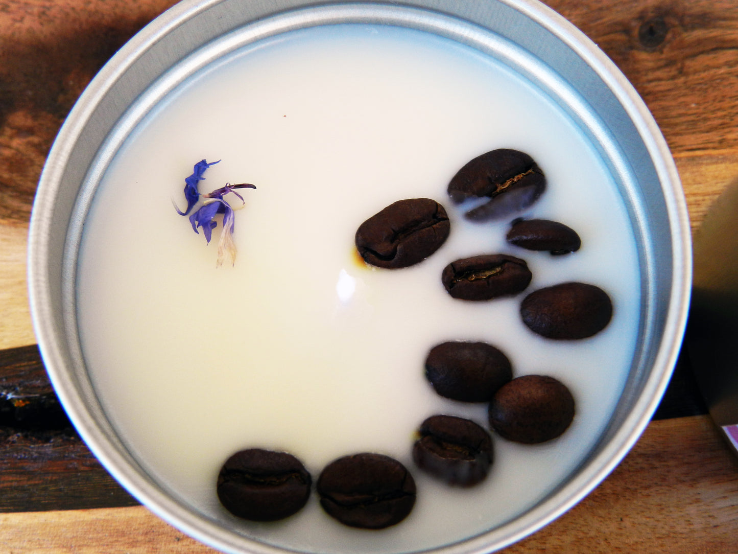 Juego de 4 velas de cera de soja y coco en latas