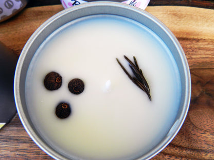 Juego de 4 velas de cera de soja y coco en latas