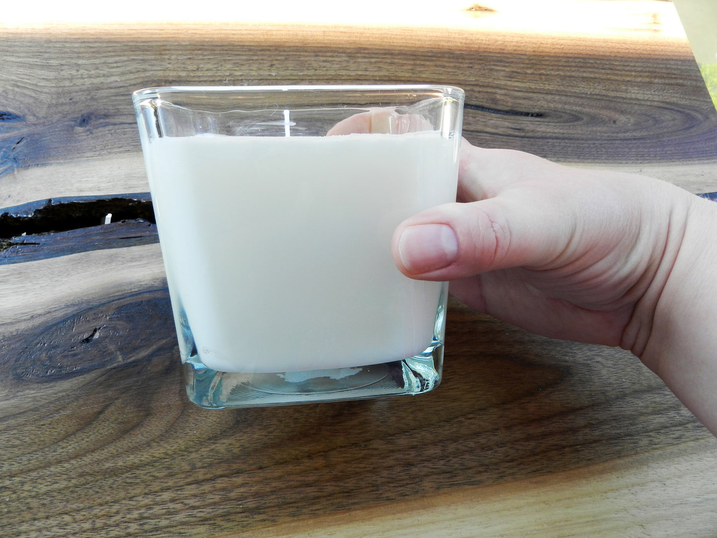Bougies en cire de soja à la noix de coco dans un grand récipient en verre 16,5 oz