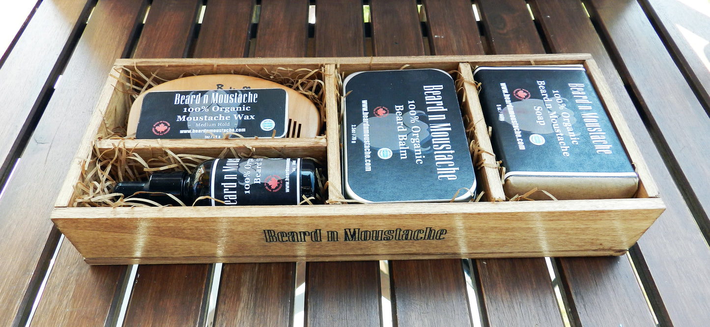 Coffret de soins bio pour hommes