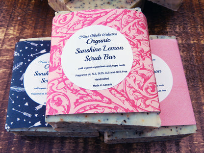 Gentle Botanical Polish - Organic Sunshine Lemon Scrub Bar