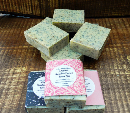 Gentle Botanical Polish - Organic Sunshine Lemon Scrub Bar