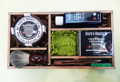 Coffret de barbier bio pour homme, cadeau d'anniversaire pour lui
