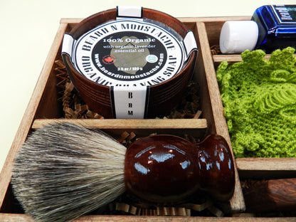Coffret de barbier bio pour homme, cadeau d'anniversaire pour lui