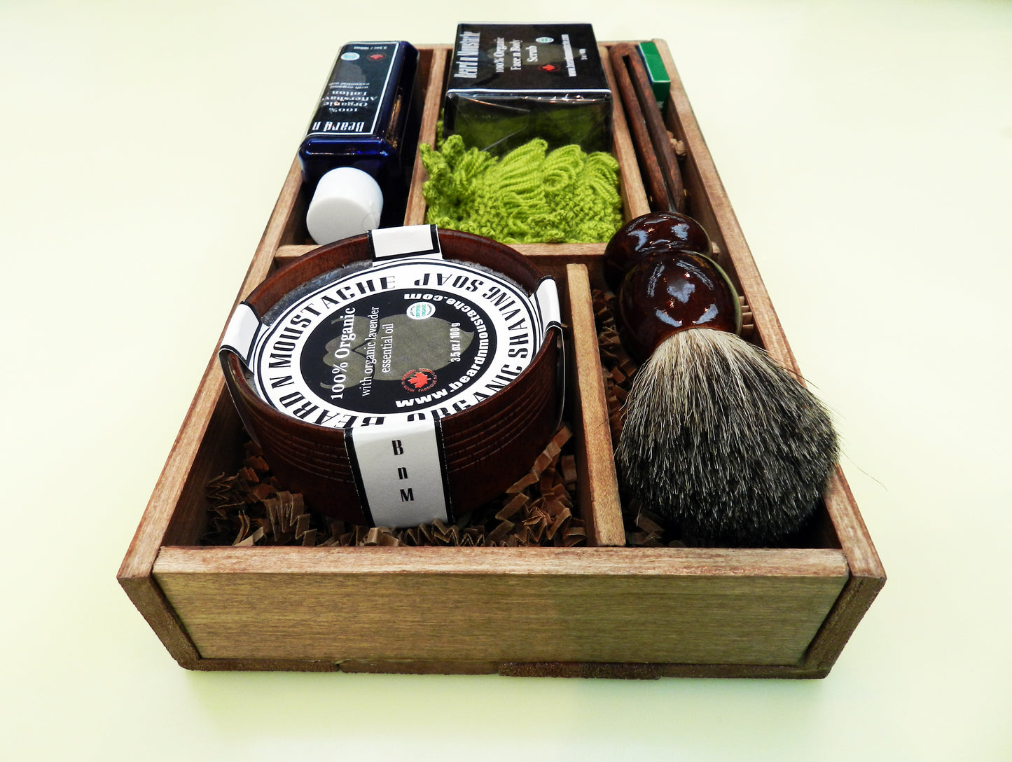 Coffret de barbier bio pour homme, cadeau d'anniversaire pour lui