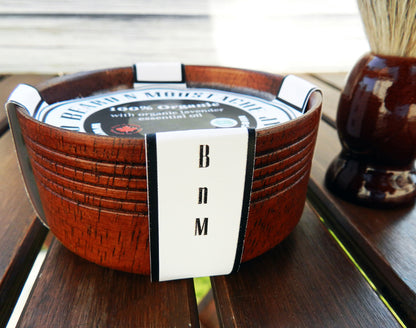 Set de afeitado para hombre Beard n Moustache con jabón de afeitar orgánico